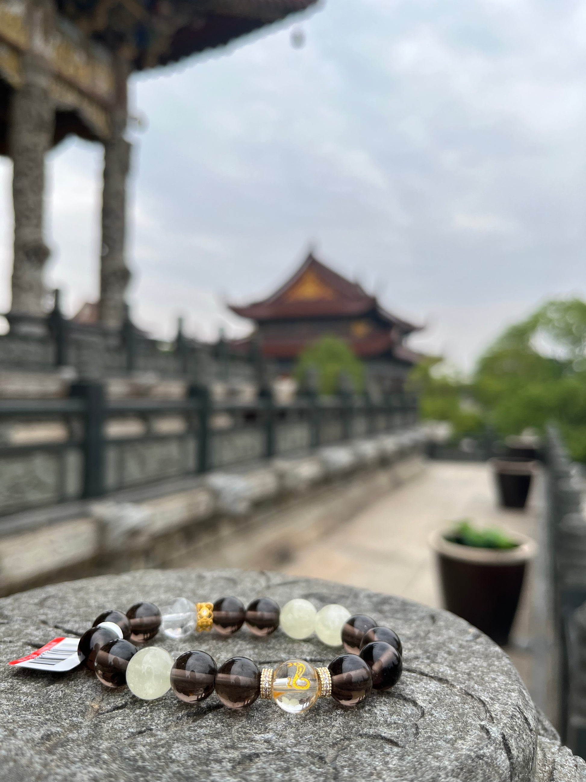 🖤 Black Obsidian Bracelet – Protection Crystal Jewelry by V Elements