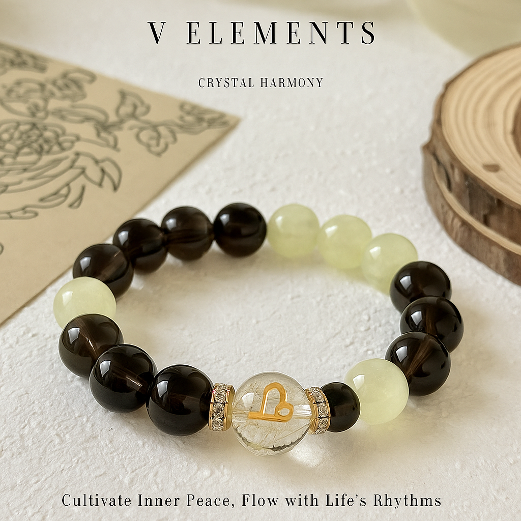 🖤 Black Obsidian Bracelet – Protection Crystal Jewelry by V Elements