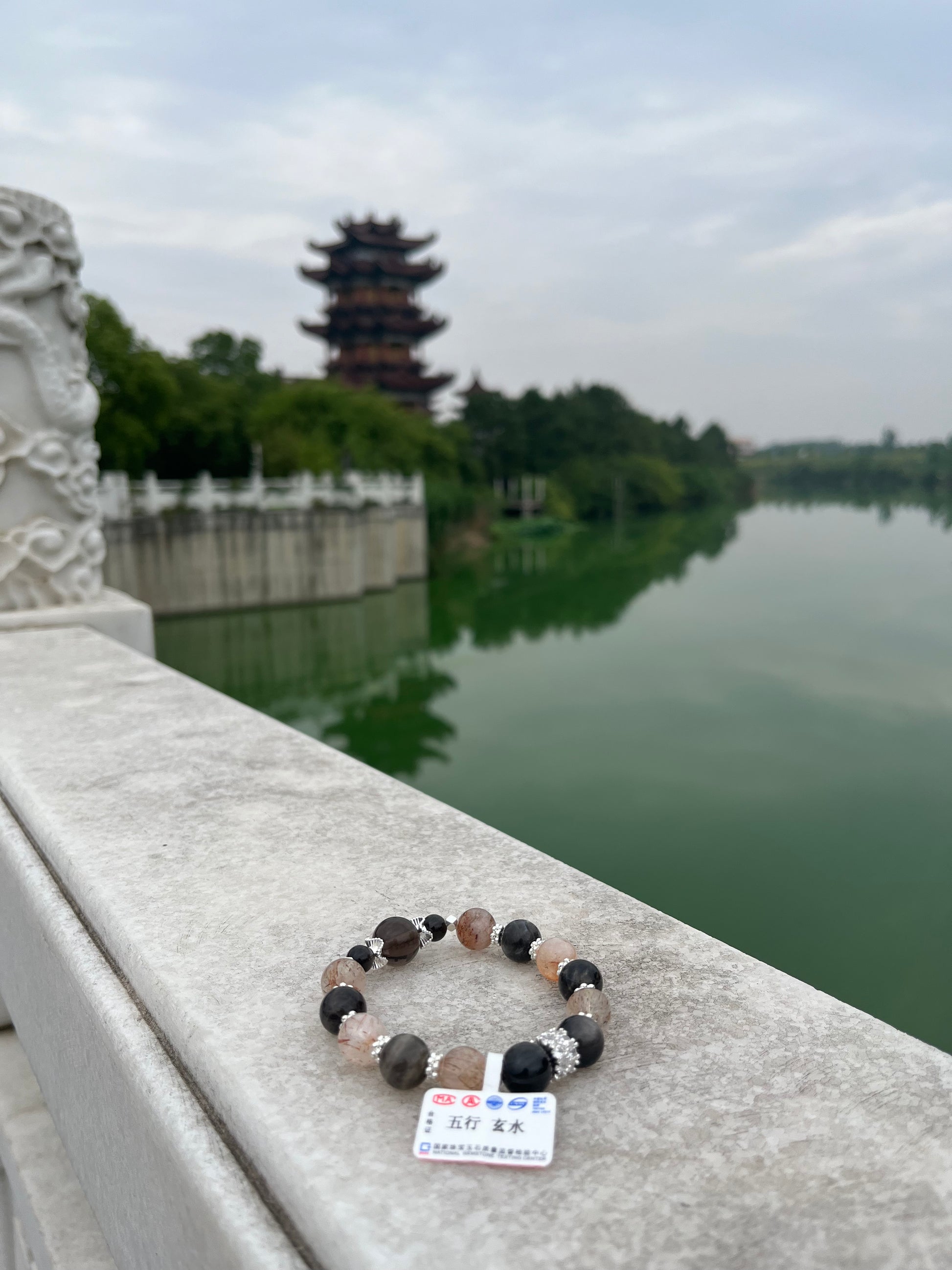 🖤 Black Obsidian Bracelet – Protection Crystal Jewelry by V Elements